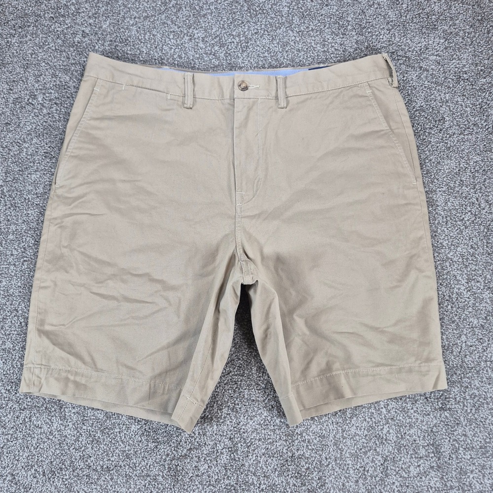 Polo Ralph Lauren Chino Shorts Mens 36 Tan Khaki Straight Fit 9" Inseam
